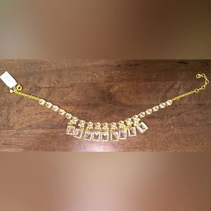 J crew clear necklace NWT